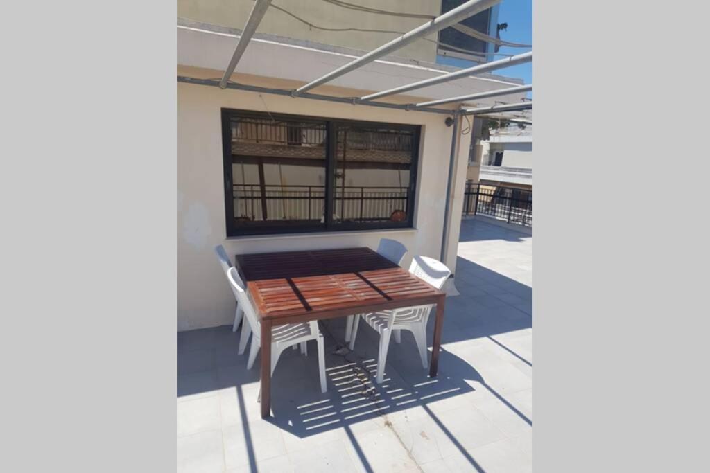 Terrace Roof Room @ Koridallos Metro St. & Piraeus Port 외부 사진