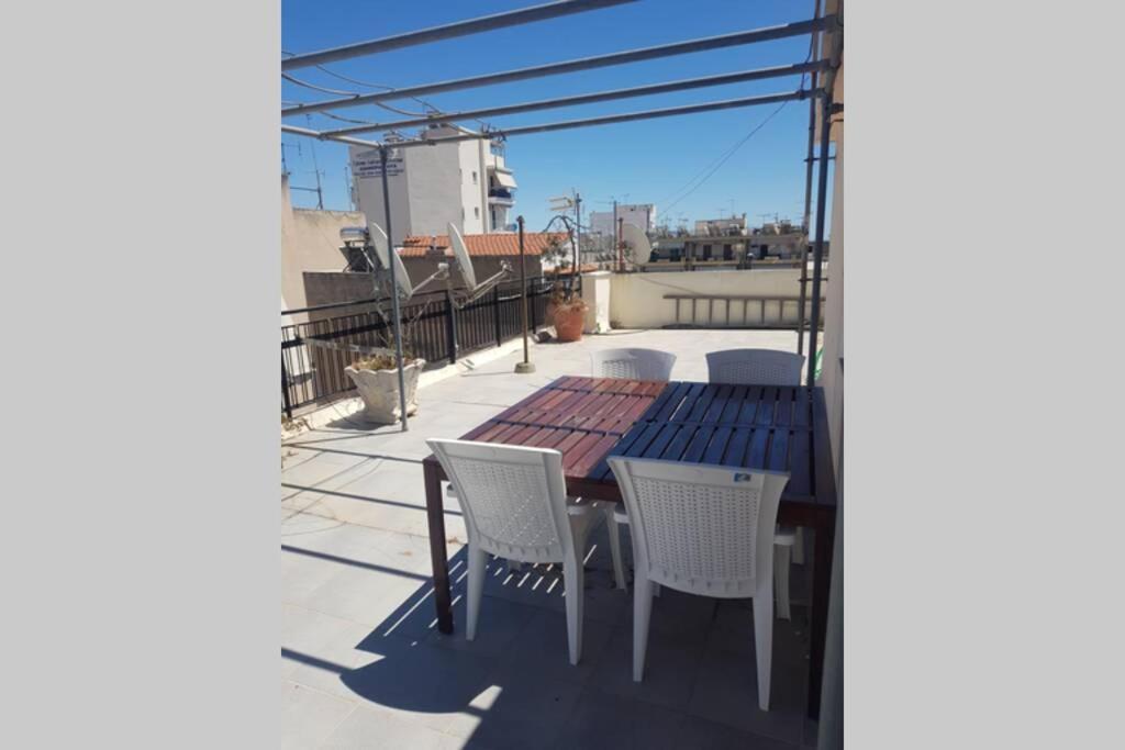 Terrace Roof Room @ Koridallos Metro St. & Piraeus Port 외부 사진