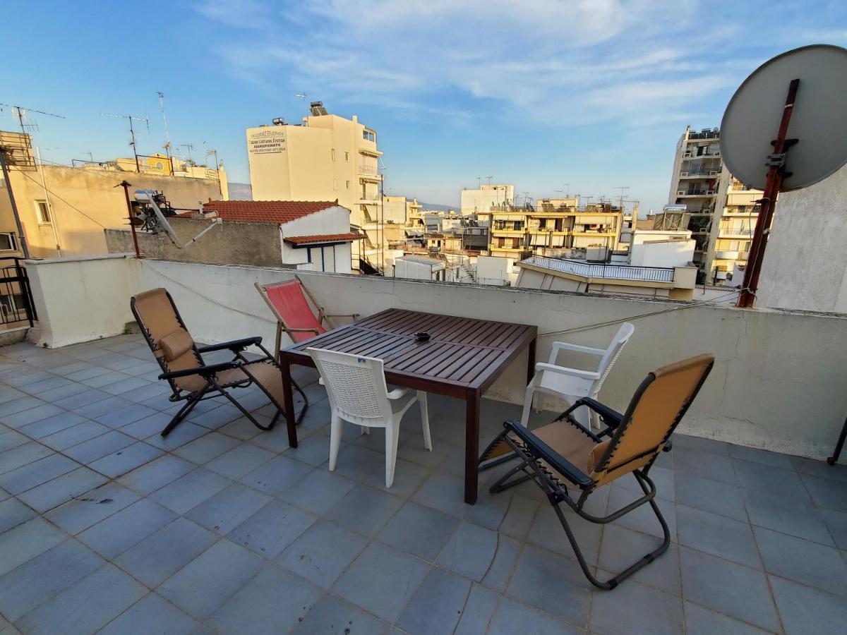 Terrace Roof Room @ Koridallos Metro St. & Piraeus Port 외부 사진